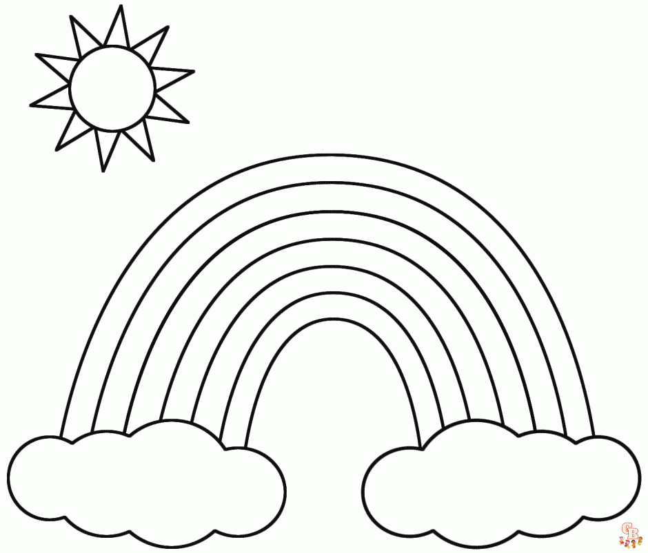 Beste regenboog kleurplaten voor kinderen 20