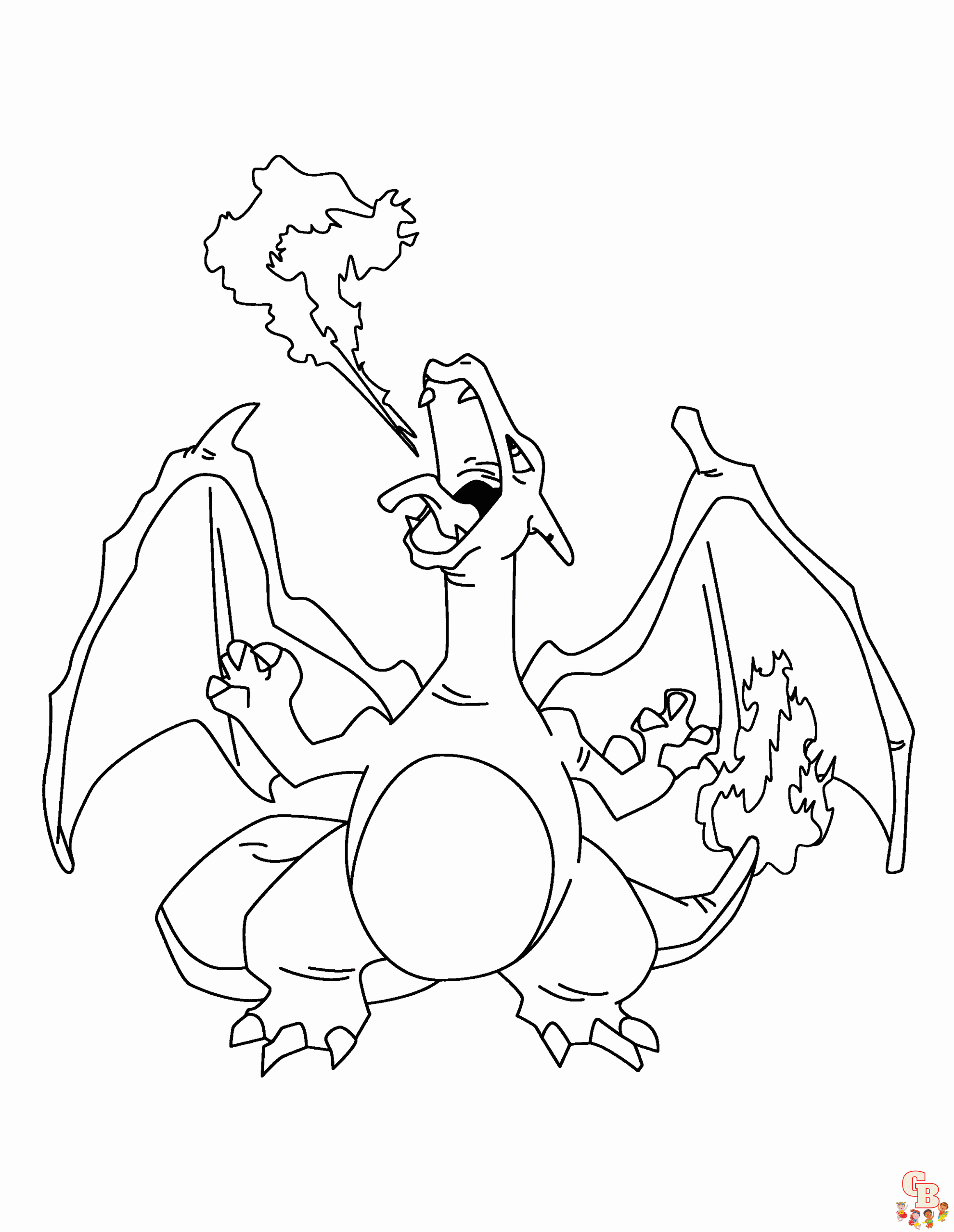 Charizard kleurplaten