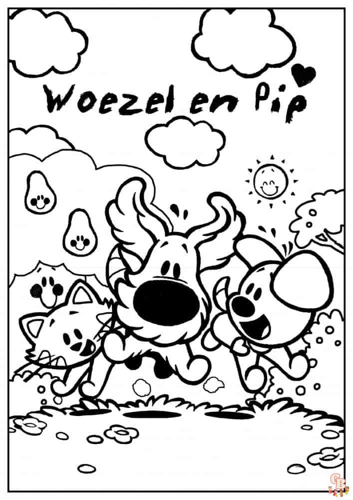 Woozle en Pip Kleurplaten voor kinderen 10