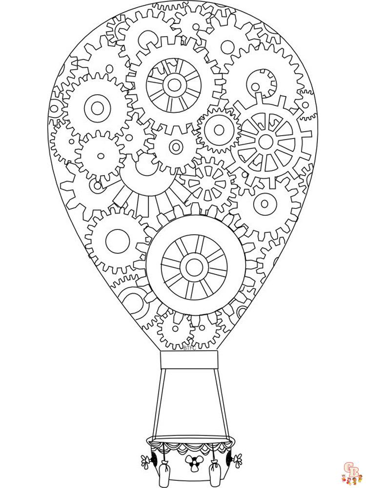 Heteluchtballon kleurplaten 21