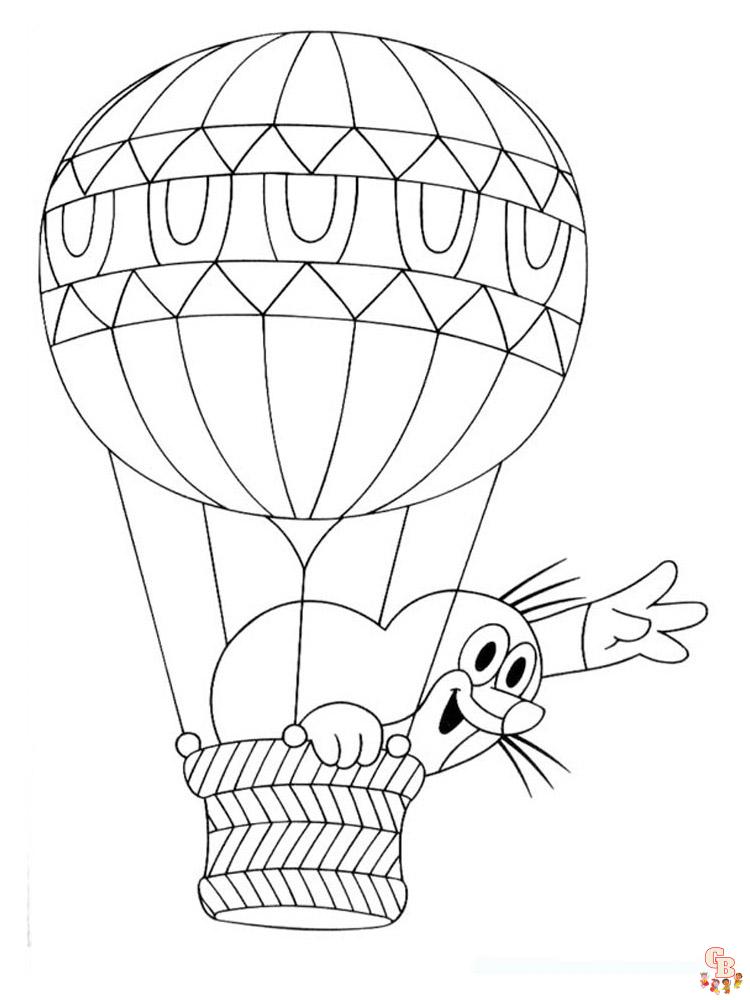 Heteluchtballon kleurplaten 25