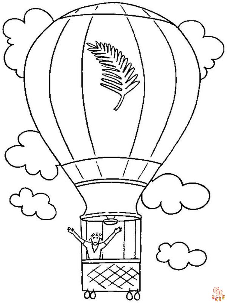 Heteluchtballon kleurplaten 40