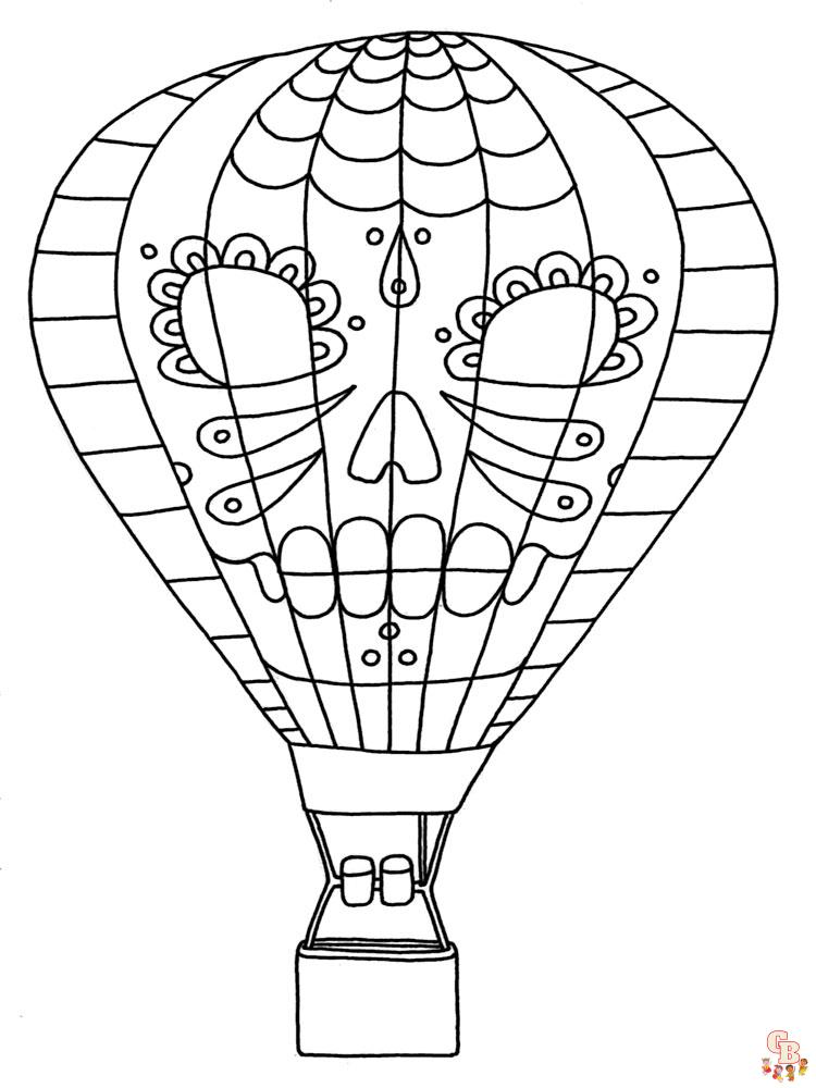 Heteluchtballon kleurplaten 6