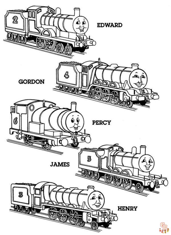 Thomas de Trein kleurplaten 10