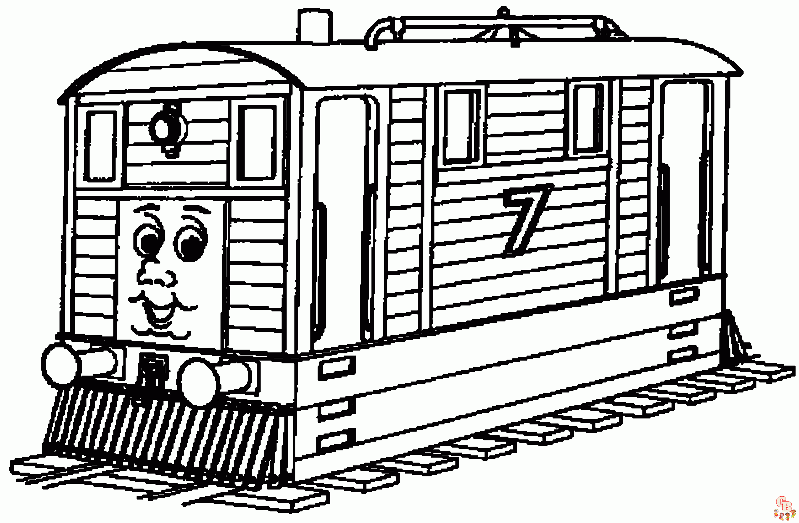 Thomas de Trein kleurplaten 3