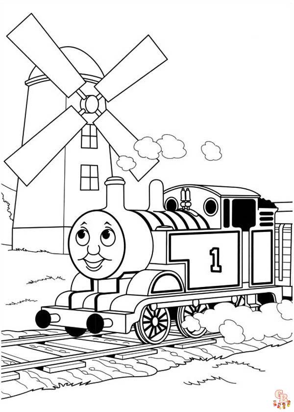 Thomas de Trein kleurplaten 6