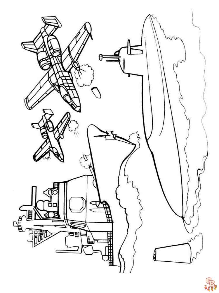 vliegtuig kleurplaten 13