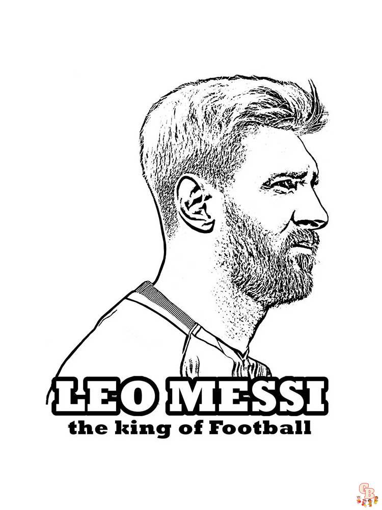 Messi Kleurplaat 13