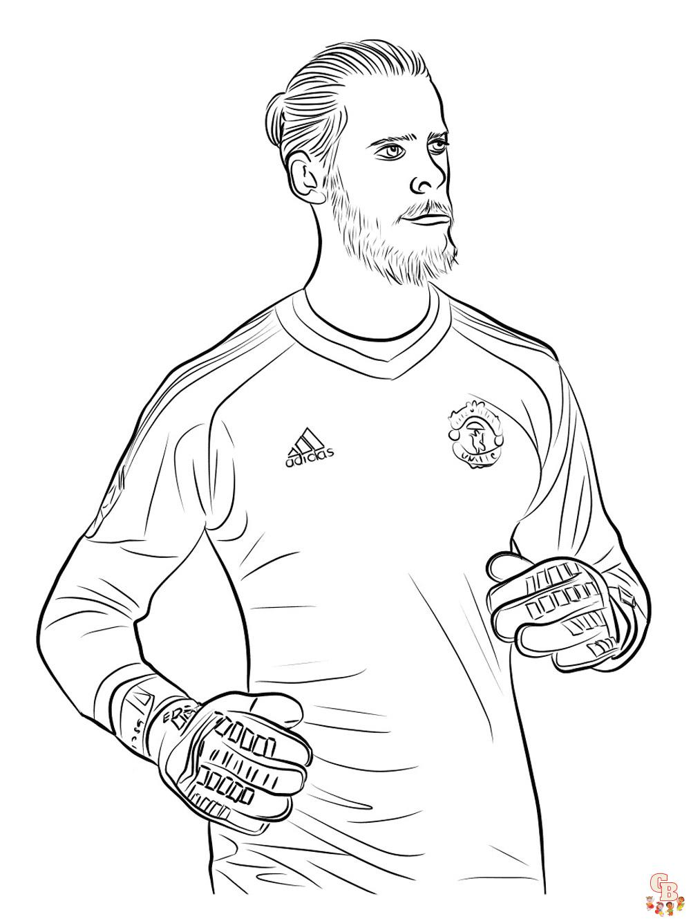 David De Gea Kleurplaat 2