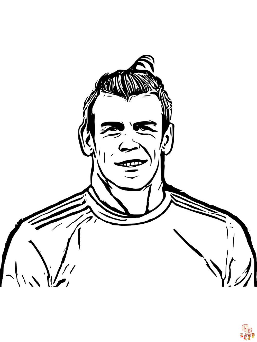 Gareth Bale Kleurplaat 3