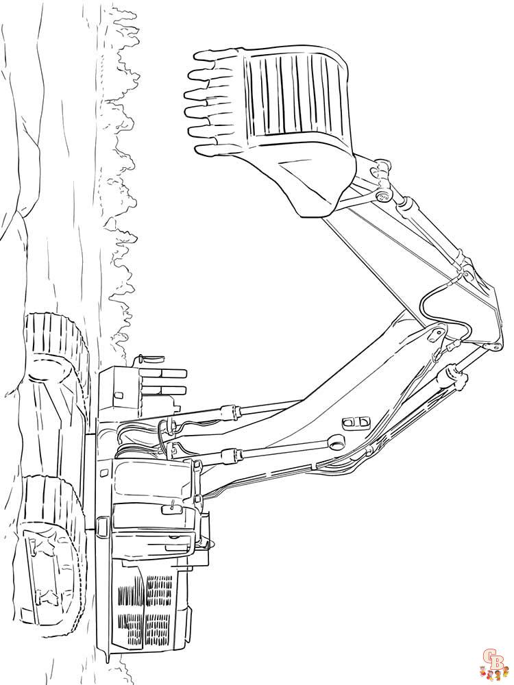 Graafmachine Kleurplaat 12