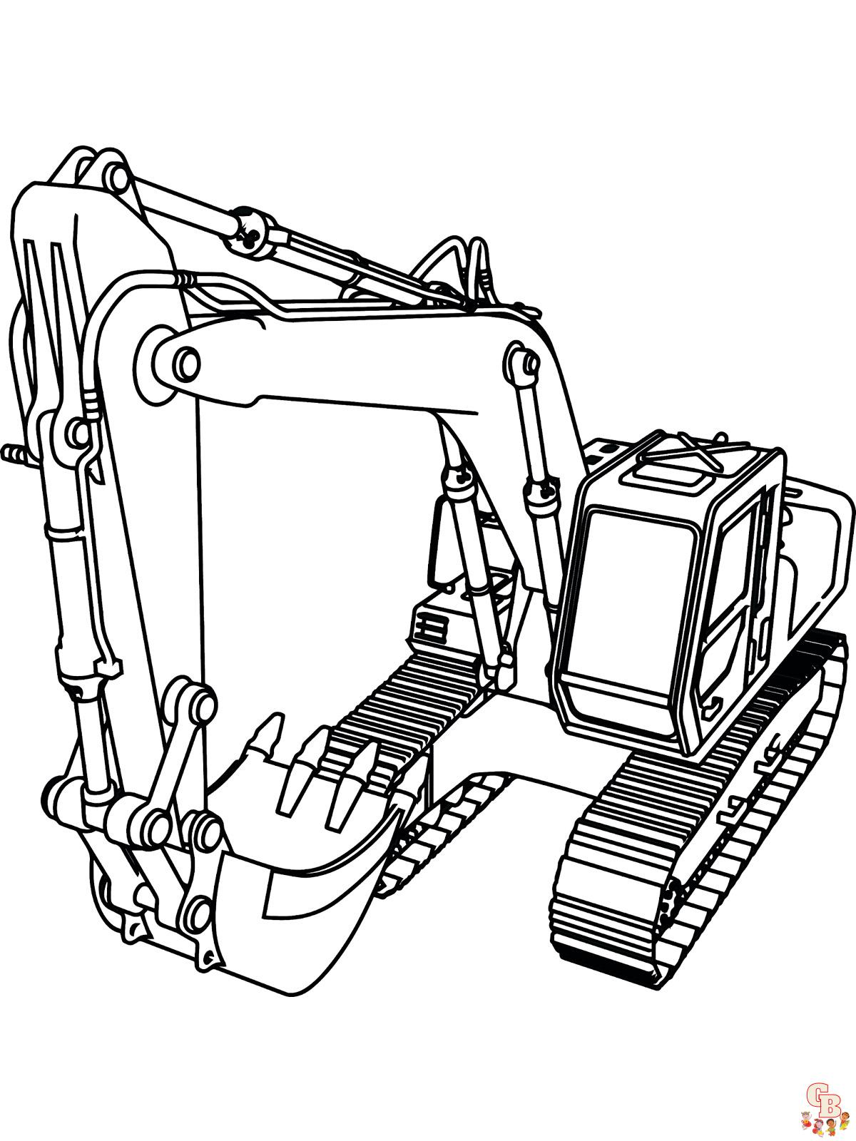 Graafmachine Kleurplaat 3