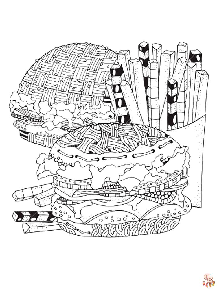 Hamburger kleurplaten 2