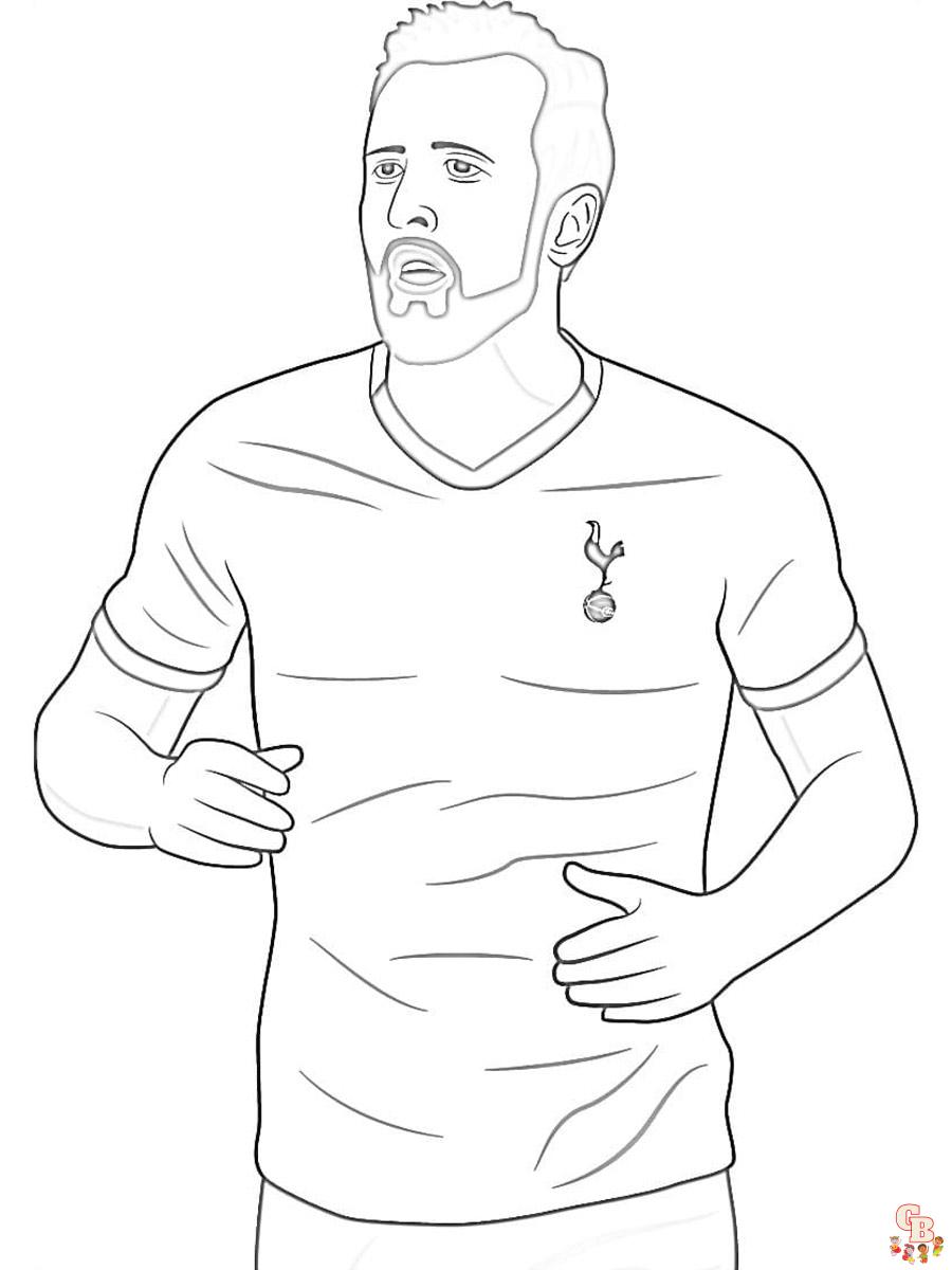 Harry Kane Kleurplaat 4