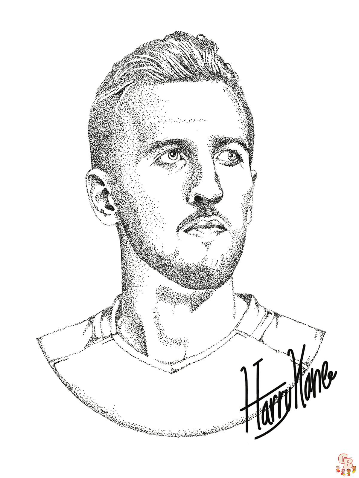 Harry Kane Kleurplaat 8