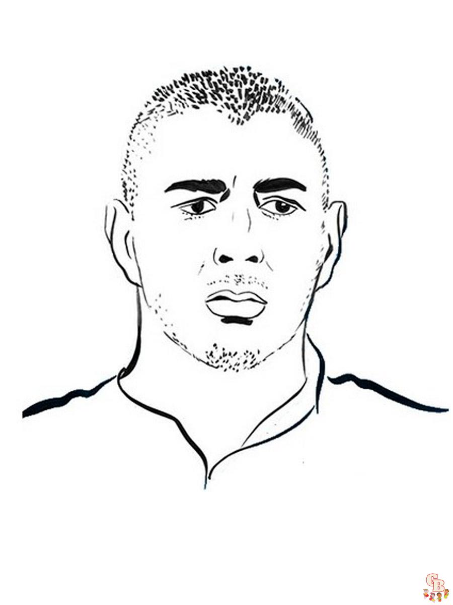 Karim Benzema Kleurplaat 1