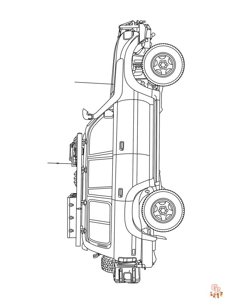 Land Cruiser Kleurplaat 1