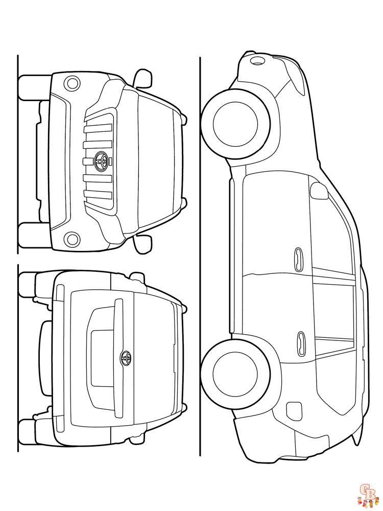 Land Cruiser Kleurplaat 12