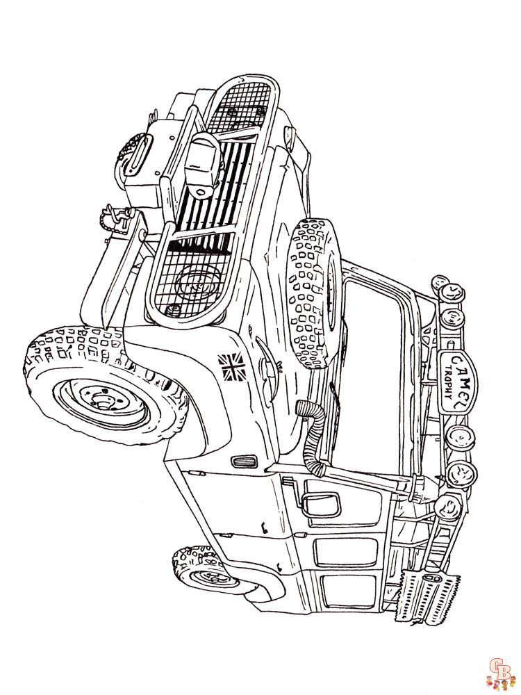 Land Rover Kleurplaat 8