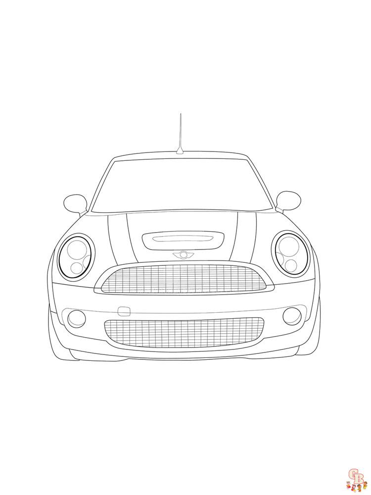 Mini Cooper Kleurplaat 14