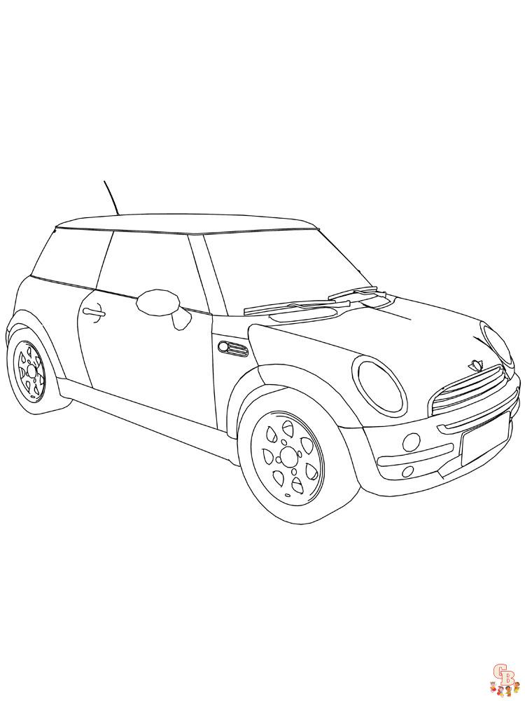 Mini Cooper Kleurplaat 5