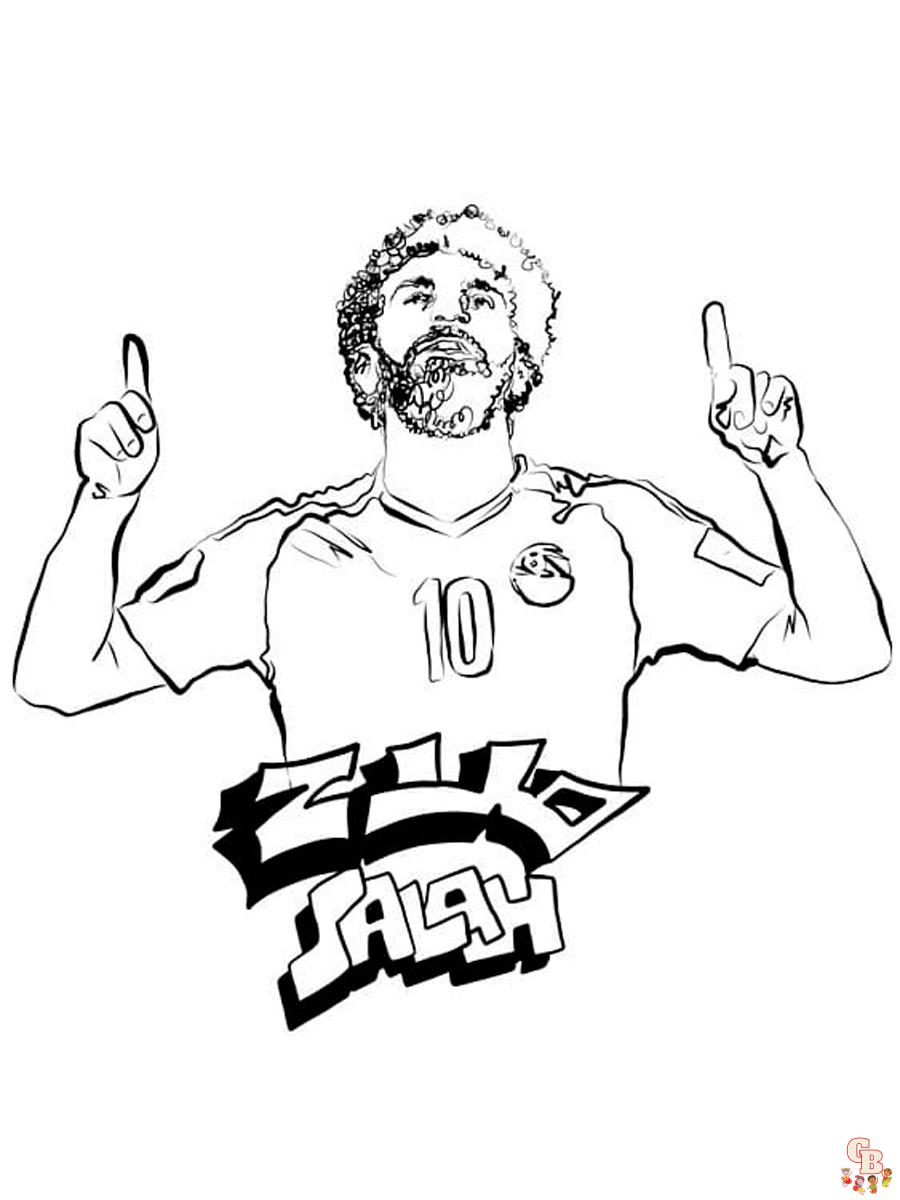 Mohamed Salah Kleurplaat 10