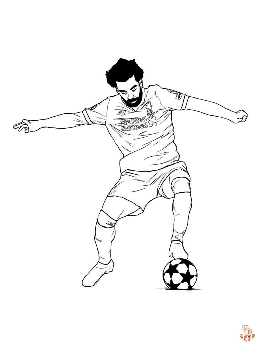 Mohamed Salah Kleurplaat 4