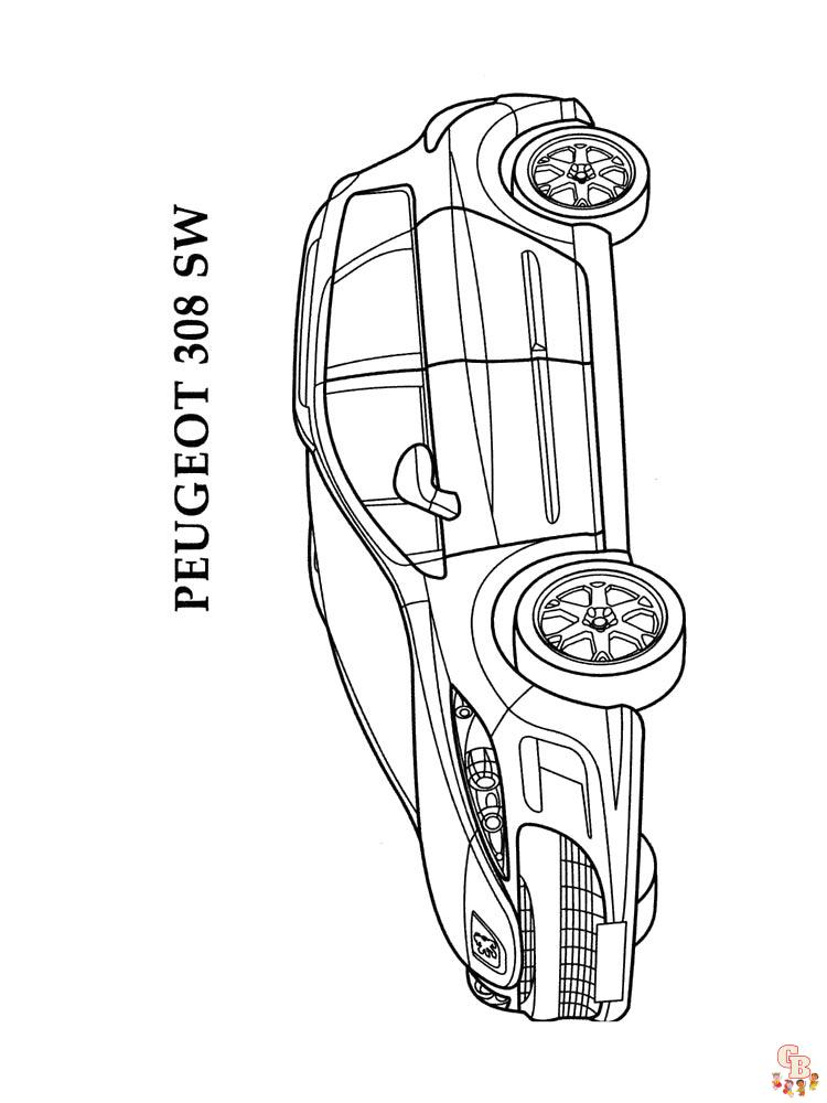 Peugeot Kleurplaat 5