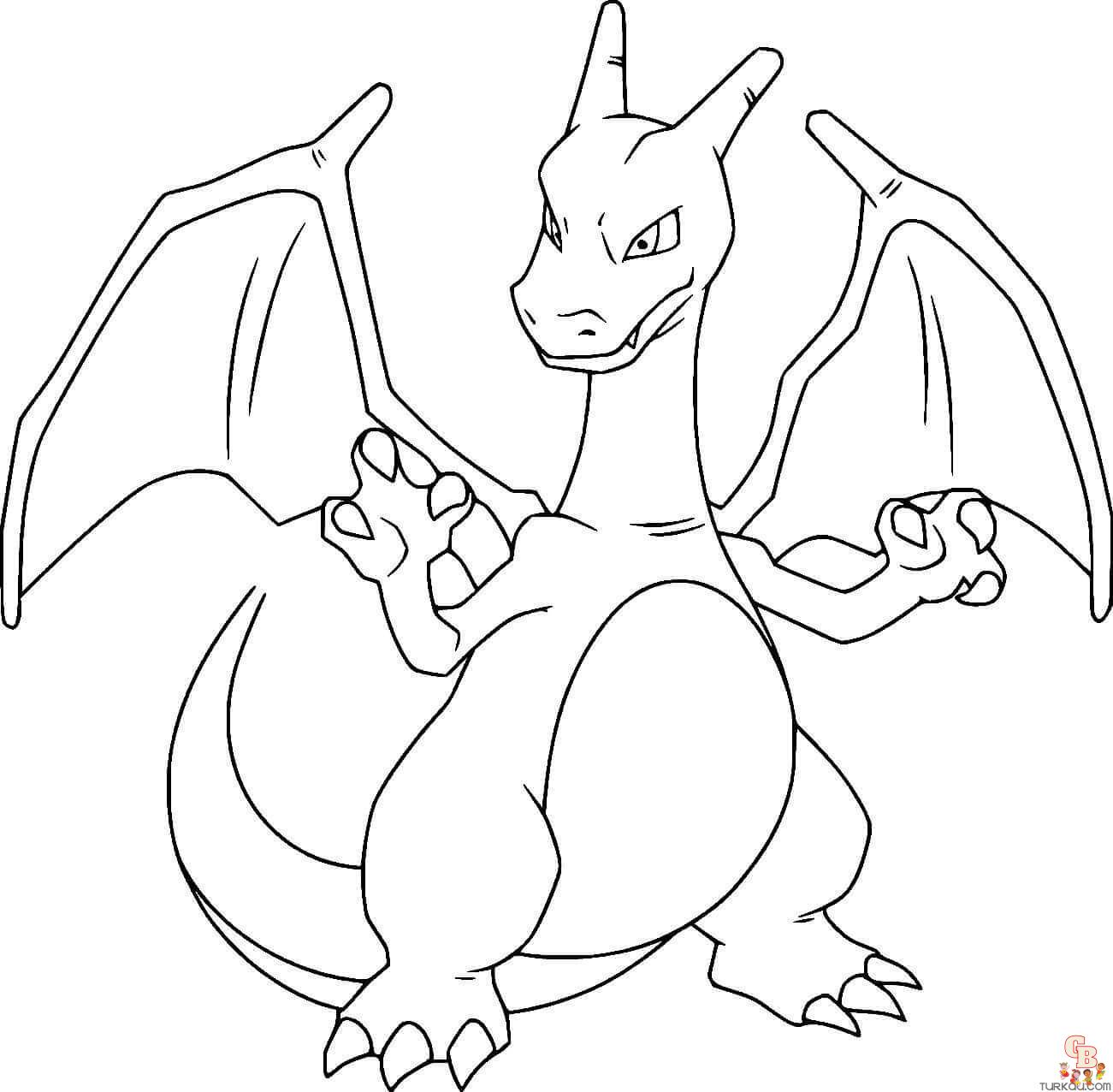 Pokemon Charizard Kleurplaat 16