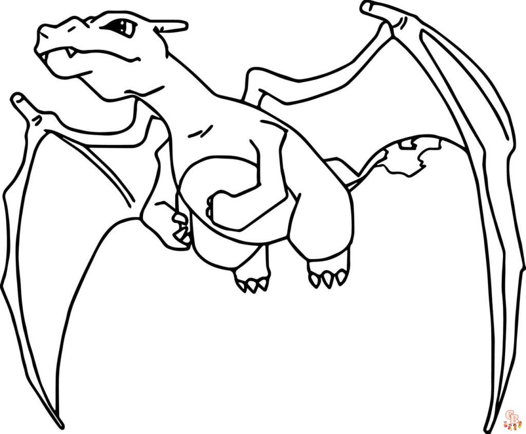 Pokemon Charizard Kleurplaat 21