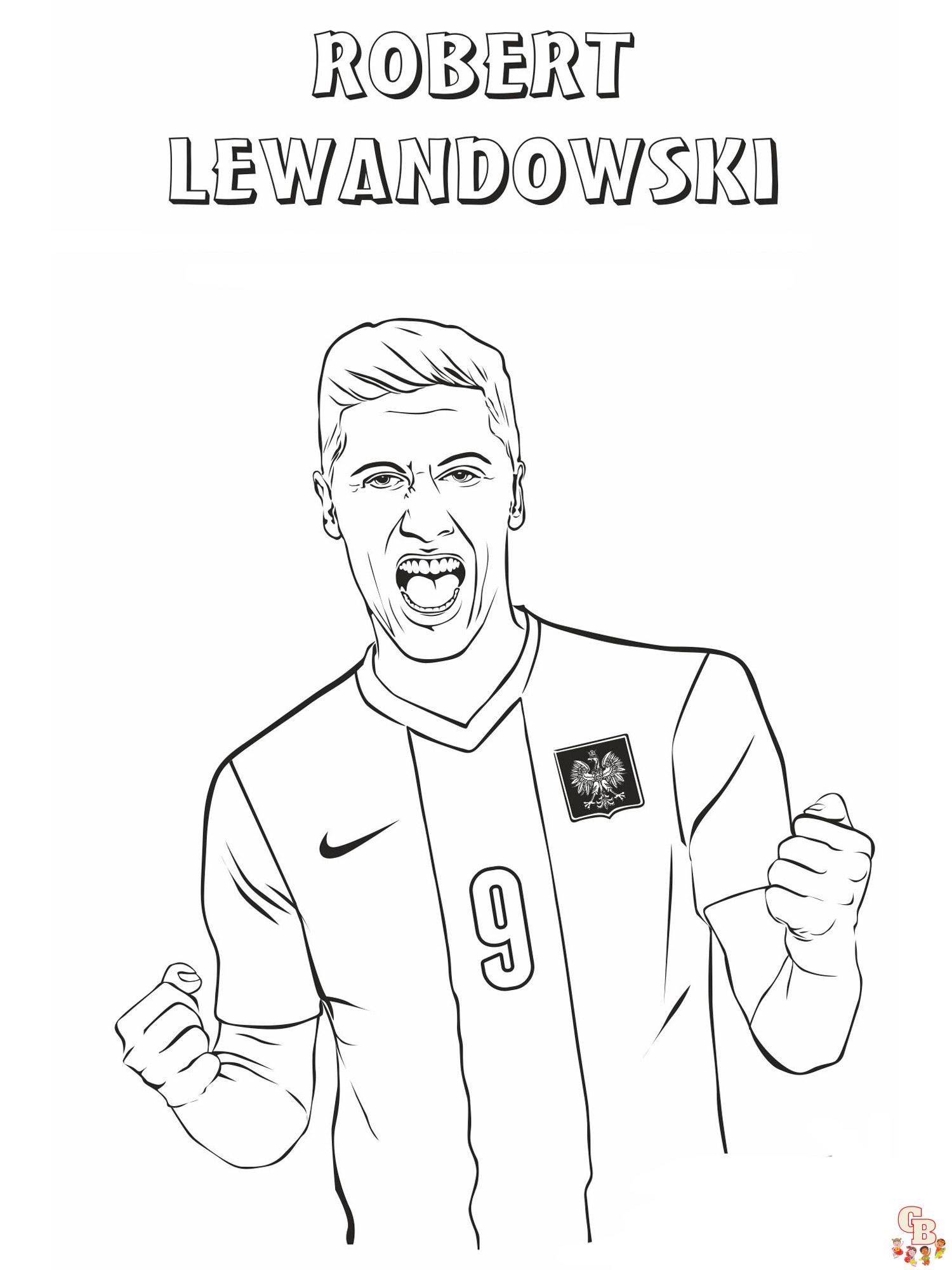 Robert Lewandowski Kleurplaat 1