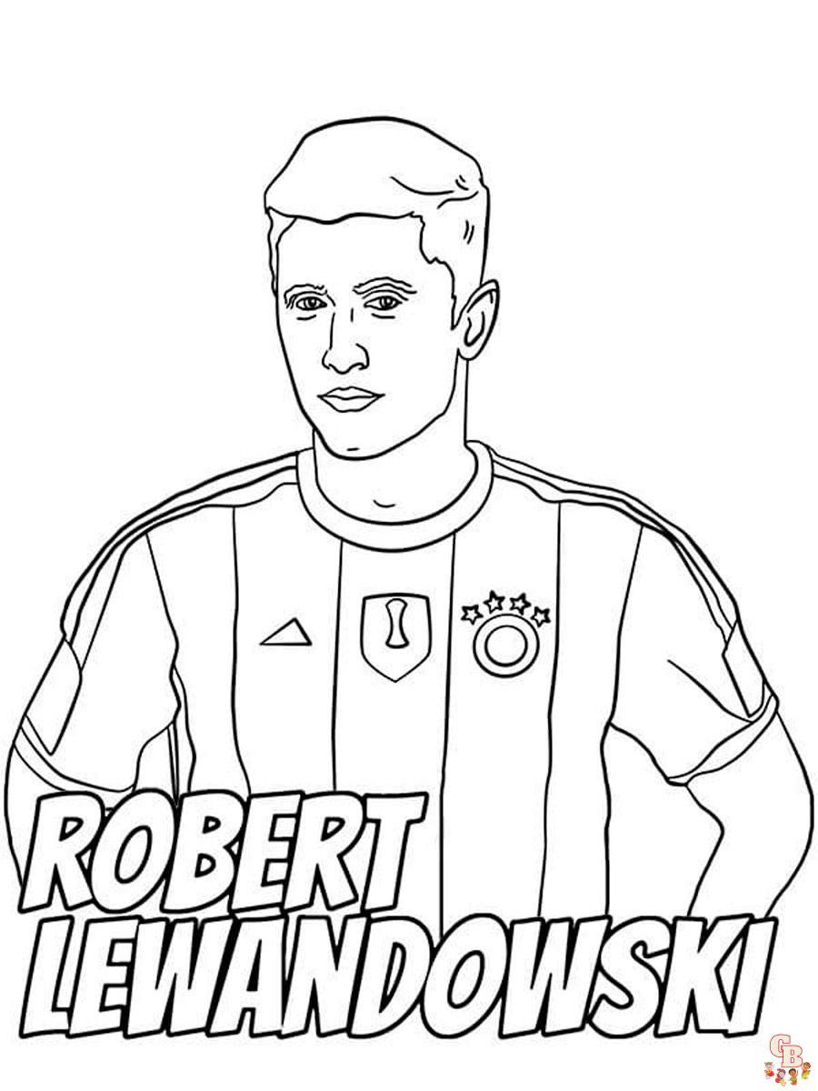 Robert Lewandowski Kleurplaat 3