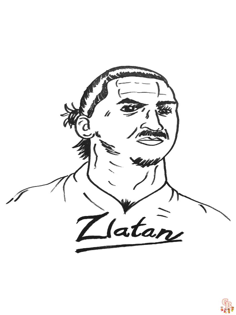 Zlatan Ibrahimovic Kleurplaat 1