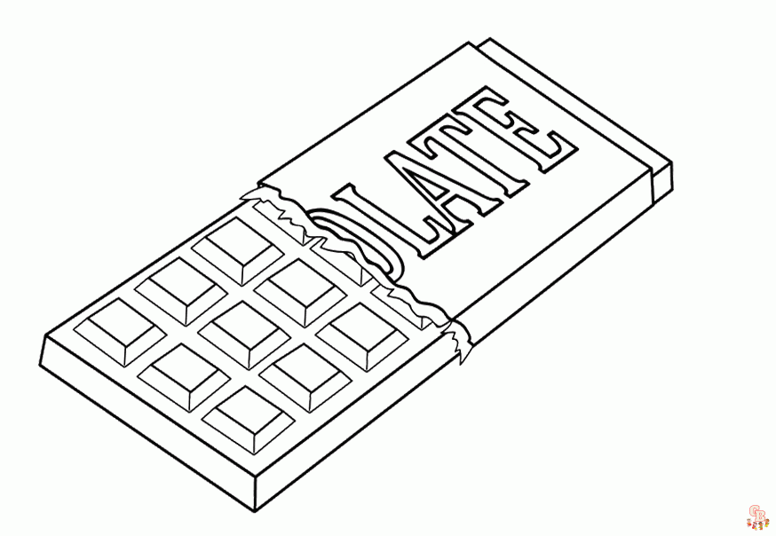 chocolade kleurplaten 2