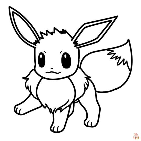 pokemon eevee kleurplaat 13