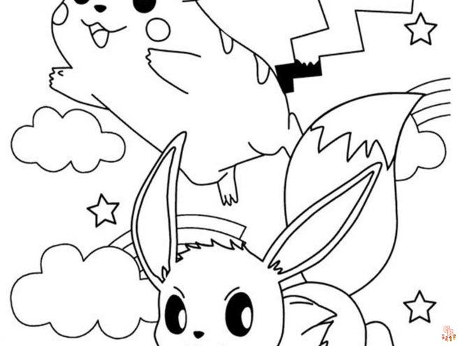 pokemon eevee kleurplaat 19