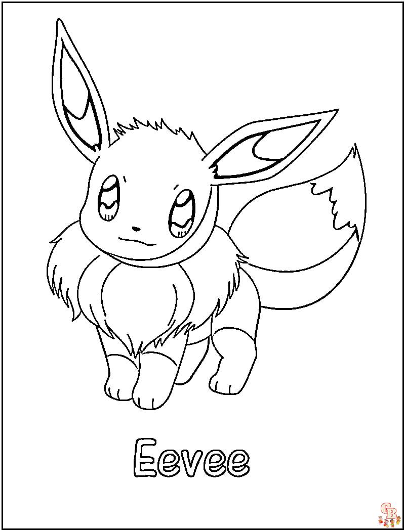 pokemon eevee kleurplaat 24