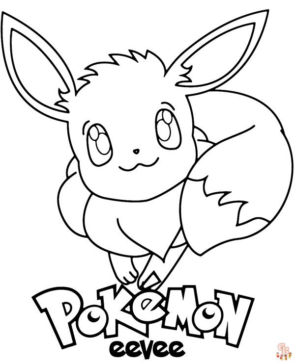 pokemon eevee kleurplaat 26