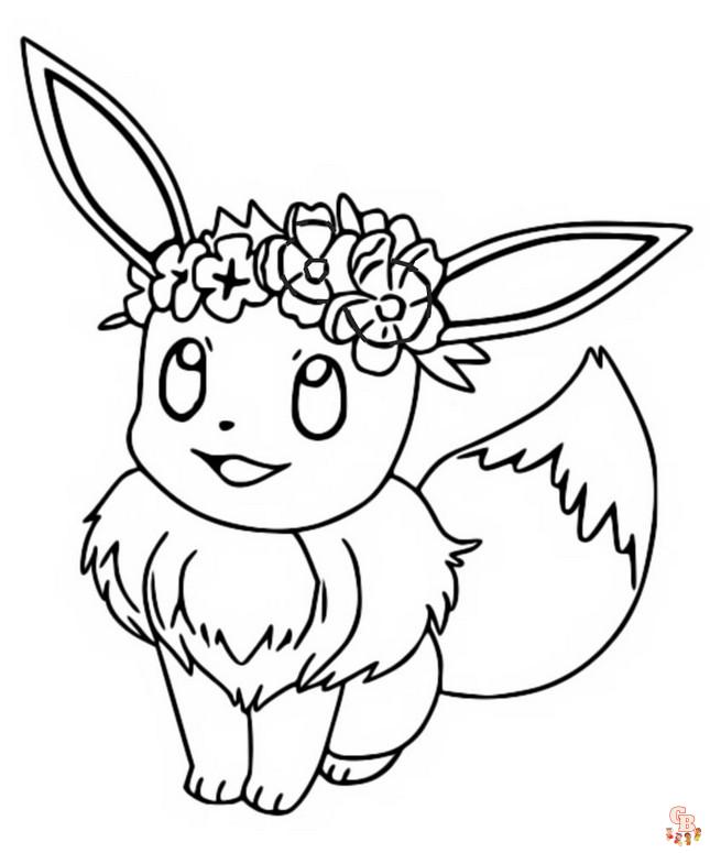 pokemon eevee kleurplaat 27