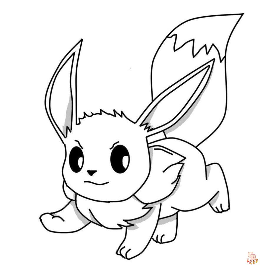 pokemon eevee kleurplaat 28