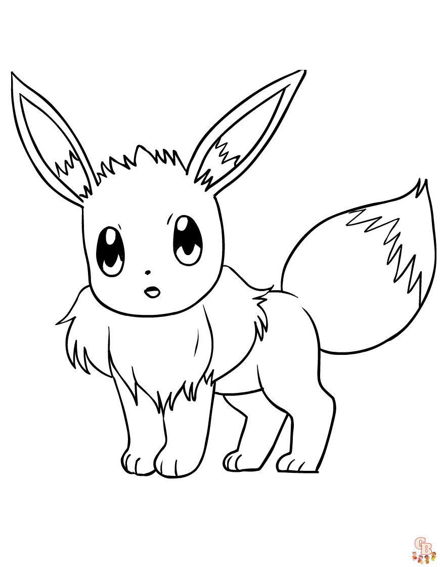 pokemon eevee kleurplaat 8