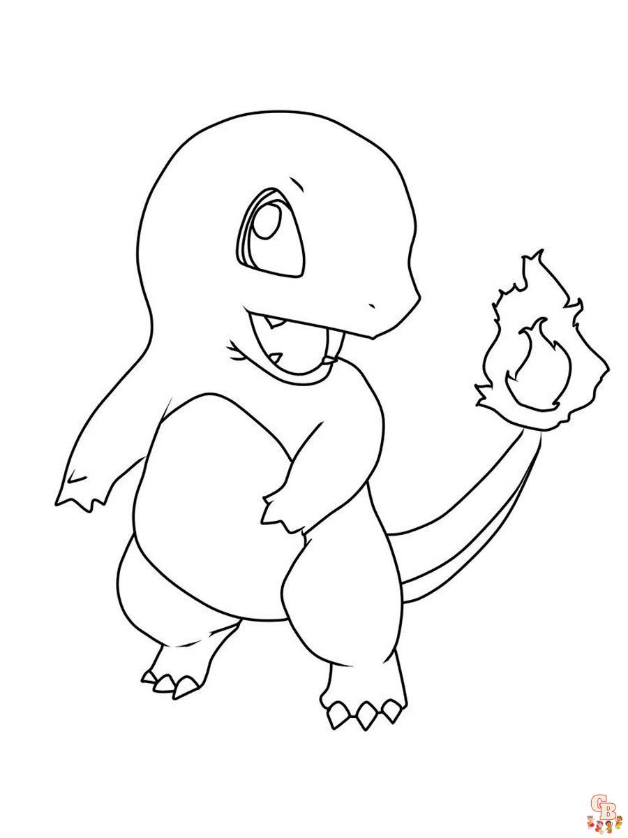 Charmander Kleurplaat 1