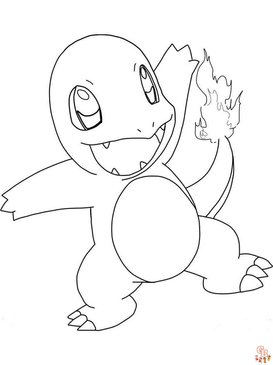 Charmander Kleurplaat 13