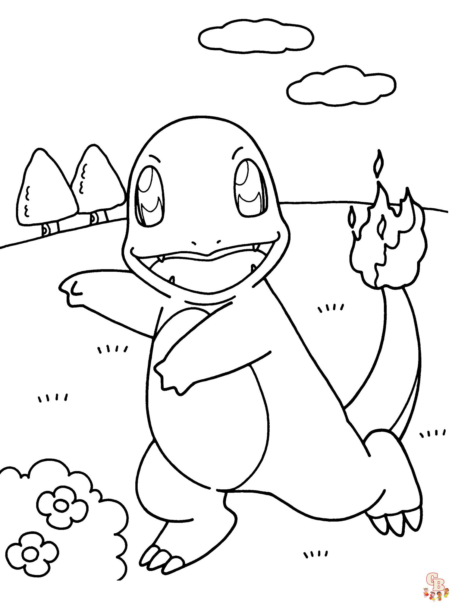 Charmander Kleurplaat 2