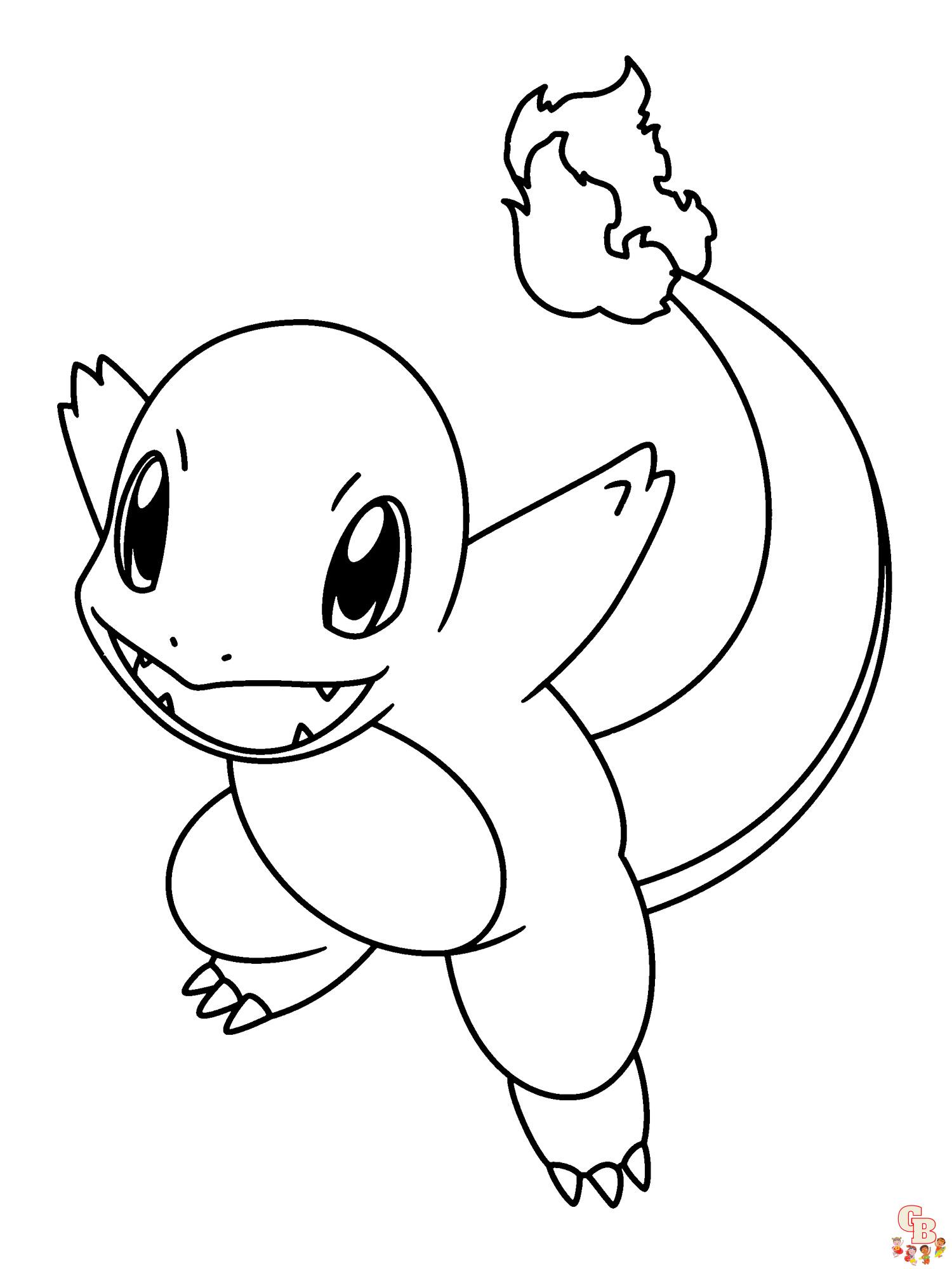 Charmander Kleurplaat 3