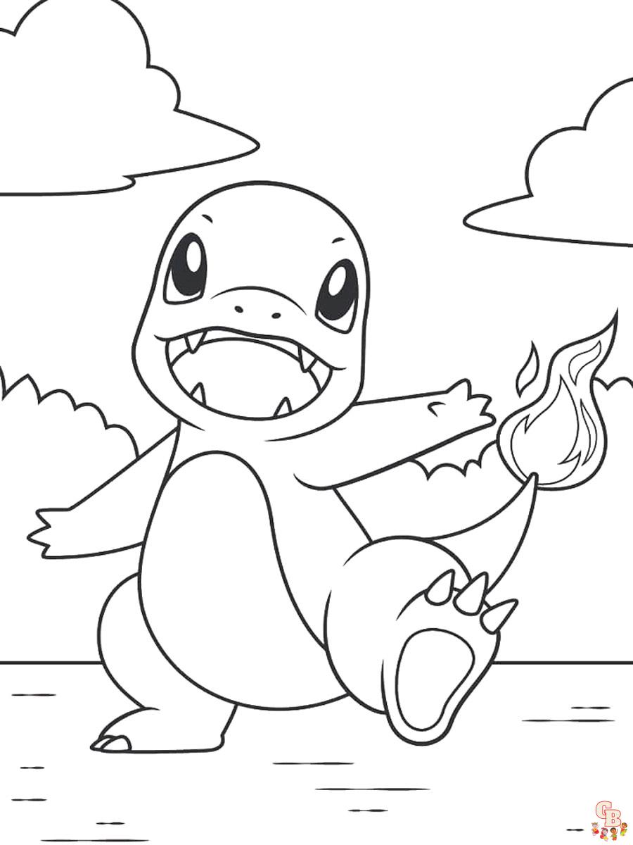 Charmander Kleurplaat 6