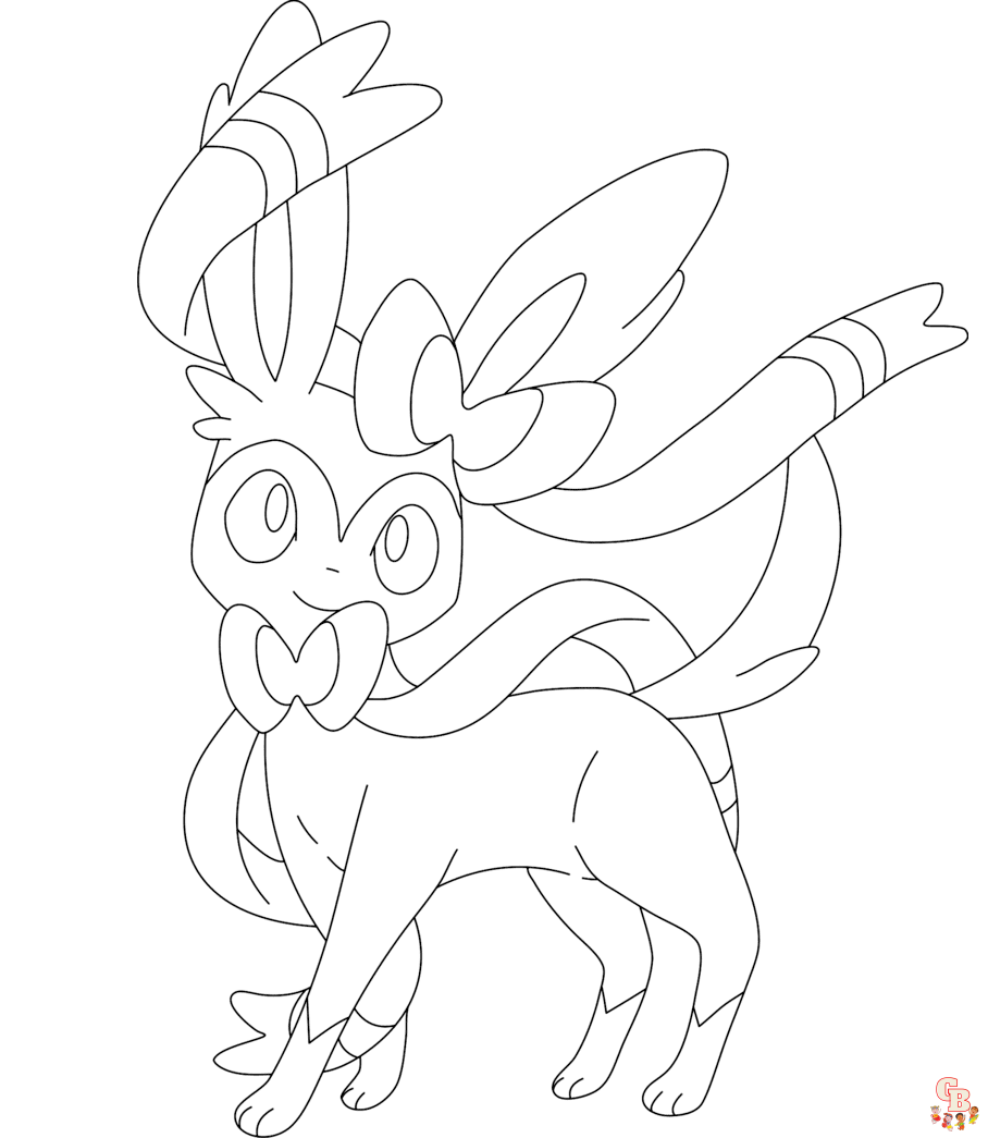 Pokemon Eevee Evolution Kleurplaat 1