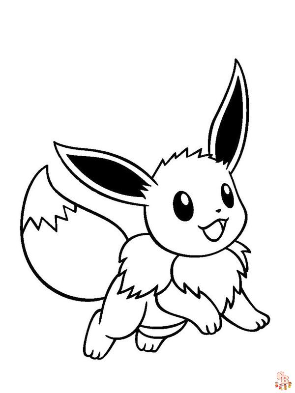 Pokemon Eevee Evolution Kleurplaat 2