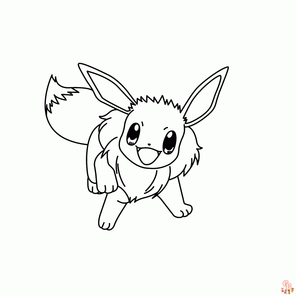 Pokemon Eevee Evolution Kleurplaat 4