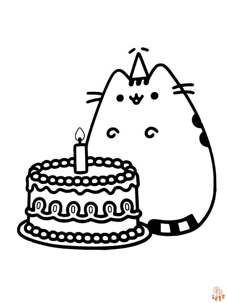 Pusheen Coloring Pages 13